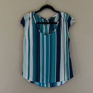 Lucky Cap Sleeve Silk Top  NWT